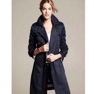 Banana Republic Navy trench coat